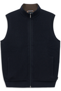 Bugatti Sweater Vest Full Zip | Navy