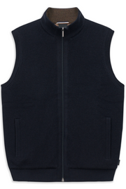 Gilet-pull Bugatti à fermeture éclair intégrale | Bleu marine