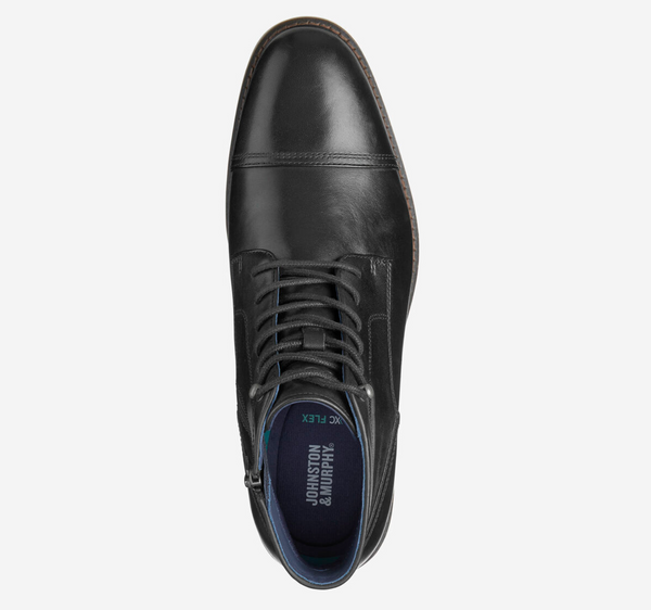 Johnston & Murphy XC Flex® Daylen Cap Toe Boot | Black