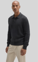 Robert Barakett Mercato Sweater Polo | Graphite