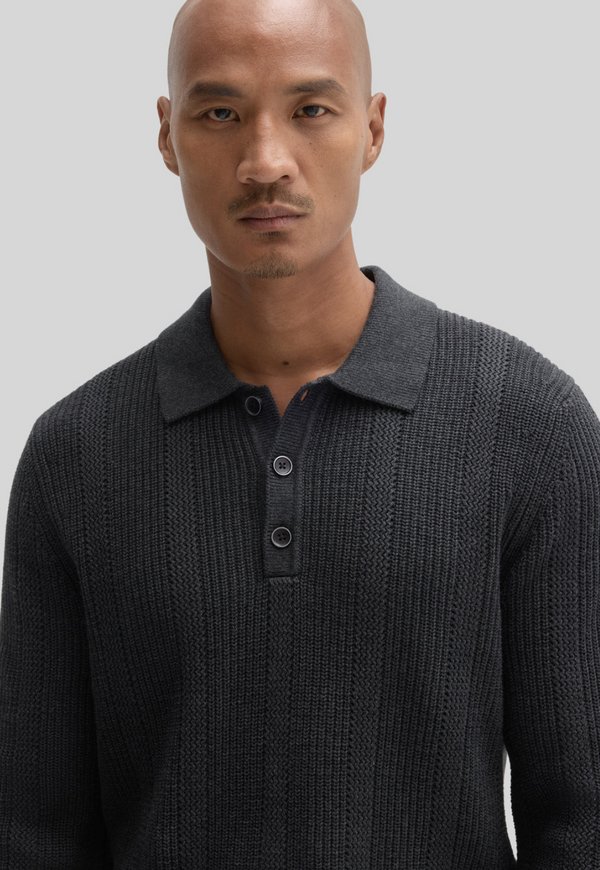 Robert Barakett Mercato Sweater Polo | Graphite