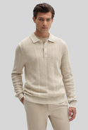 Robert Barakett Mercato Sweater Polo | Moonstone