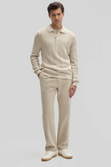 Robert Barakett Mercato Sweater Polo | Moonstone