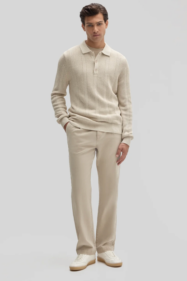 Robert Barakett Mercato Sweater Polo | Moonstone