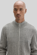 Robert Barakett Idris Full Zip Mock Neck Sweater | Moonstone