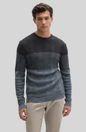 Robert Barakett Marchetti Herringbone Crewneck Sweater | Slate