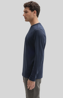Robert Barakett The Barakett Double Neck Long Sleeve Tee | Dark Caspian
