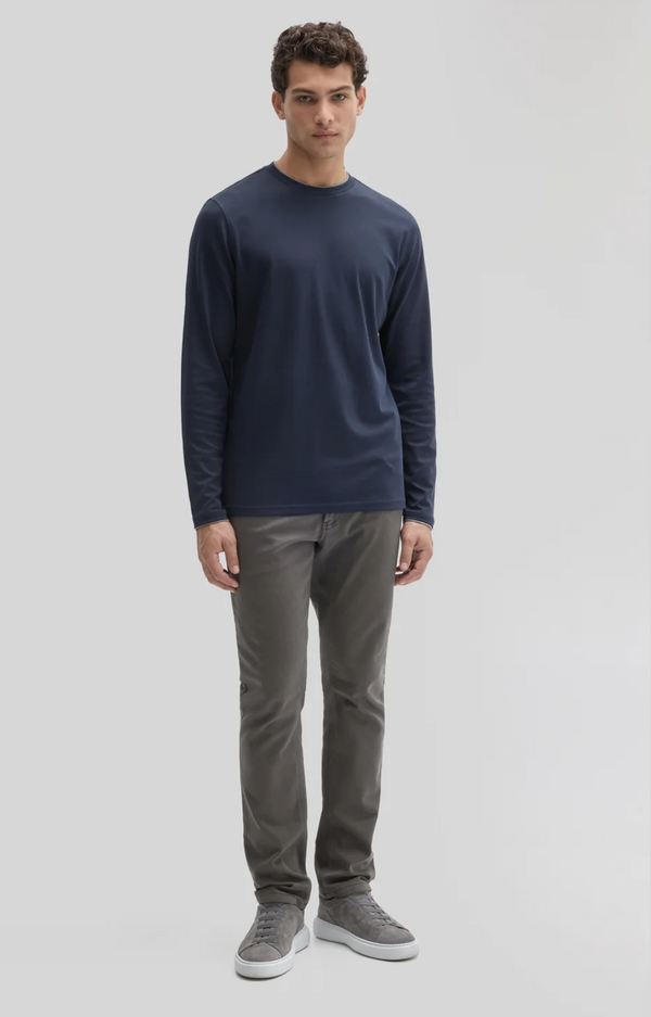Robert Barakett The Barakett Double Neck Long Sleeve Tee | Dark Caspian