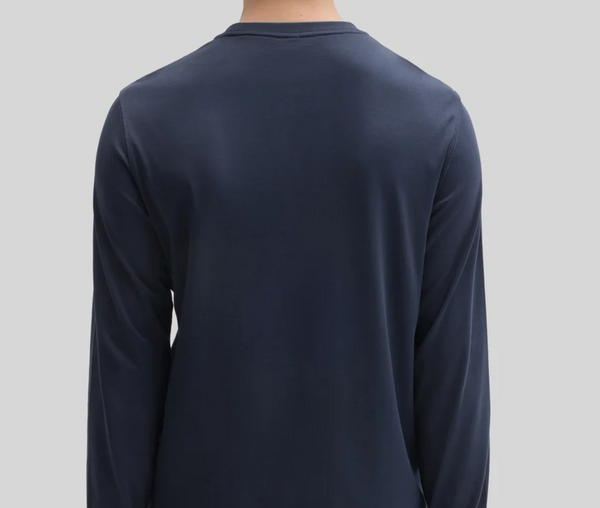 Robert Barakett The Barakett Double Neck Long Sleeve Tee | Dark Caspian