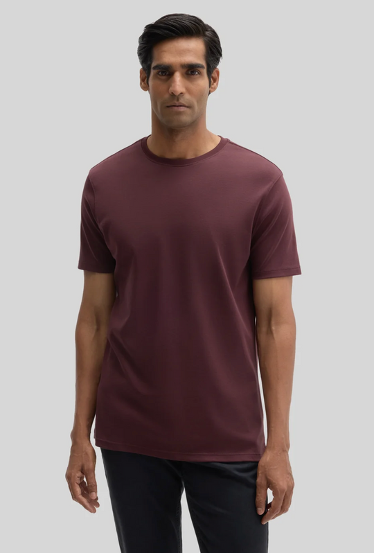 The Barakett Tee | Deep Bordeaux