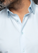 Au Noir Stretch Shirt Alexander SLD, Ice Blue
