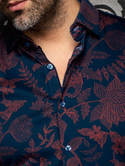 Au Noir Stretch Shirt Luxor | Navy