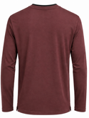 Robert Barakett The Barakett Double Neck Long Sleeve Tee | Deep Bordeaux