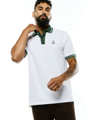 Pstycho Bunny Mens Jaydon Pima Piqué Polo | White