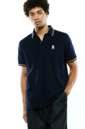 Psycho Bunny Mens Jaydon Pima Piqué Polo | Baritone Blue