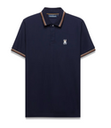 Psycho Bunny Mens Jaydon Pima Piqué Polo | Baritone Blue