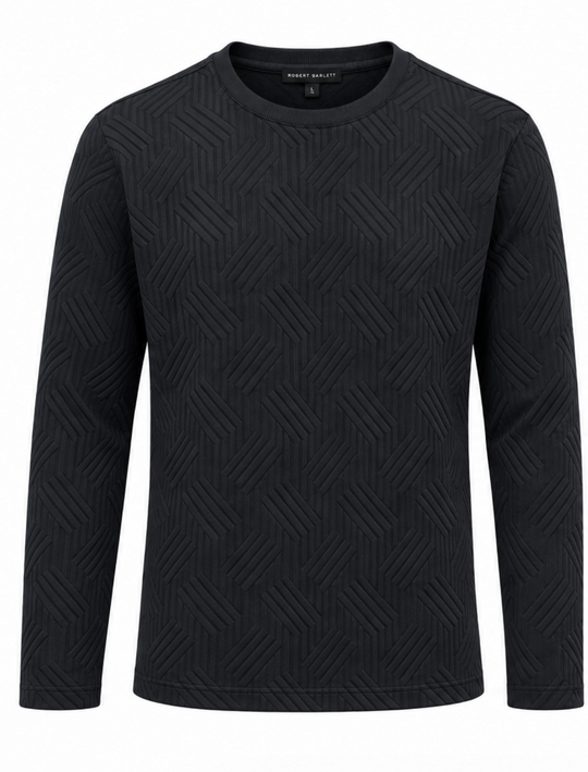 Robert Barakett Long Sleeve Knit Anderson | Black