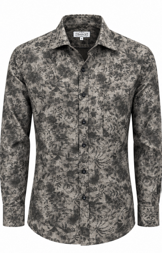 7 Downie St. Shirt Long Sleeve | Grey Brown