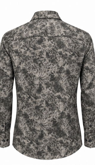7 Downie St. Shirt Long Sleeve | Grey Brown