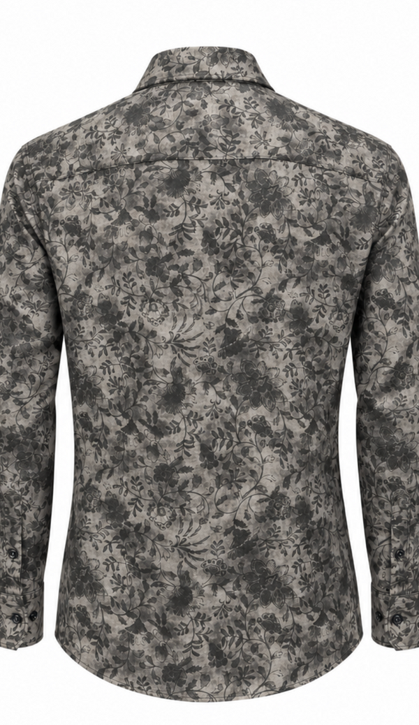 7 Downie St. Shirt Long Sleeve | Grey Brown