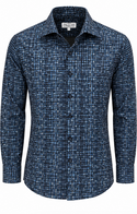 7 Downie St. Shirt Long Sleeve | Black Teal