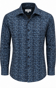 T-shirt à manches longues 7 Downie St. | Noir et bleu sarcelle