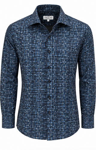 7 Downie St. Shirt Long Sleeve | Black Teal