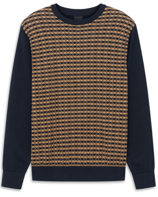 Pull Bugatti à col rond | Taupe