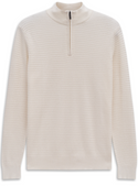 Bugatti Sweater 1/2 Zip | Ecru