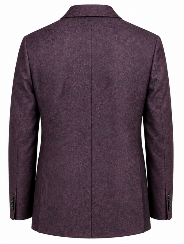 Tallia Paisley Soft Touch Blazer | Blackberry
