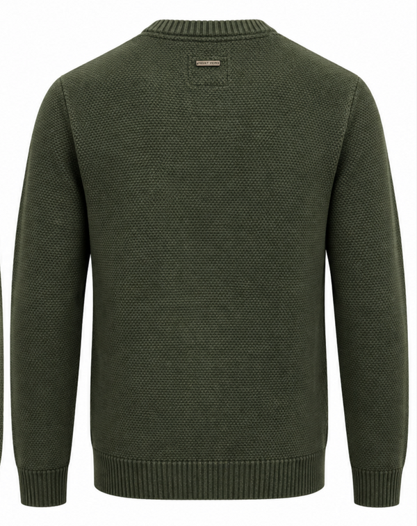 Point Zero Crew Neck Sweater |  Pine Mix