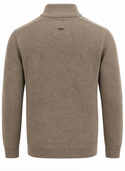 Point Zero !/4 Zip Sweater | Cashew