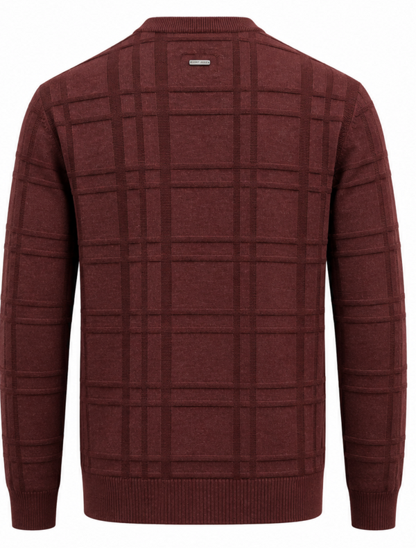 Point Zero Crew Neck Sweater | Maroon