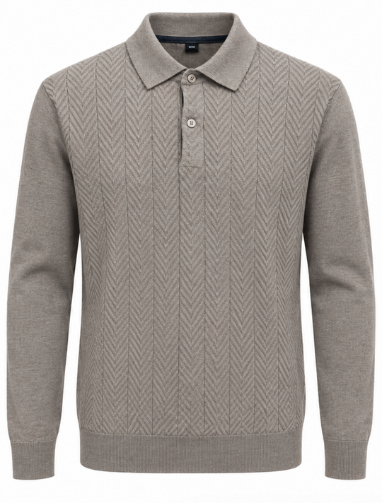 Point Zero Sweater Polo | Cashew