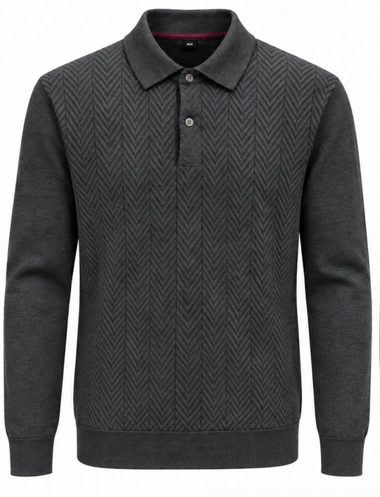 Point Zero Sweater Polo | Charcoal