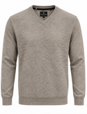 Point Zero V Neck Sweater | Cashew