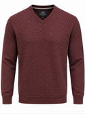 Point Zero V Neck Sweater | Wine