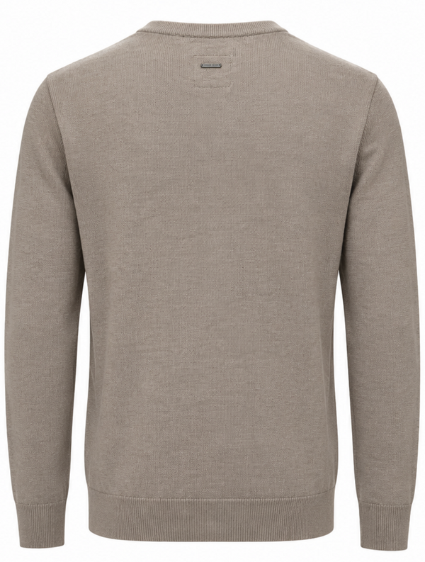 Point Zero Crew Neck Sweater | Cashew