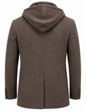Paul Betenly Hybrid Hooded Blazer | Brown Mix