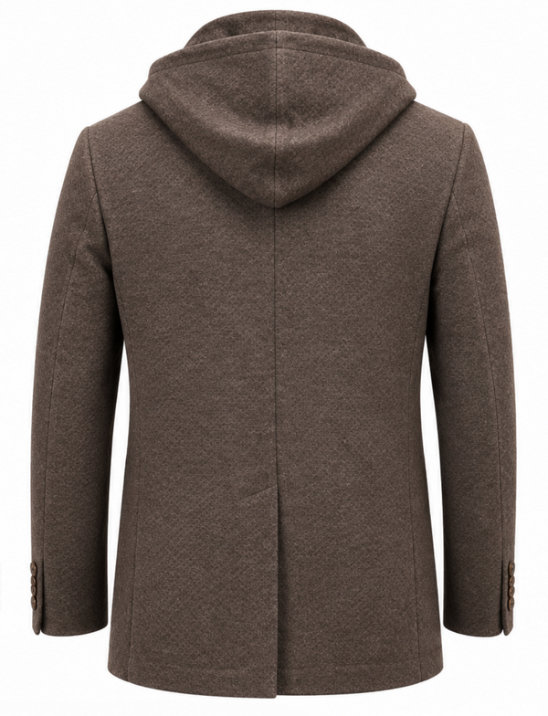 Paul Betenly Hybrid Hooded Blazer | Brown Mix