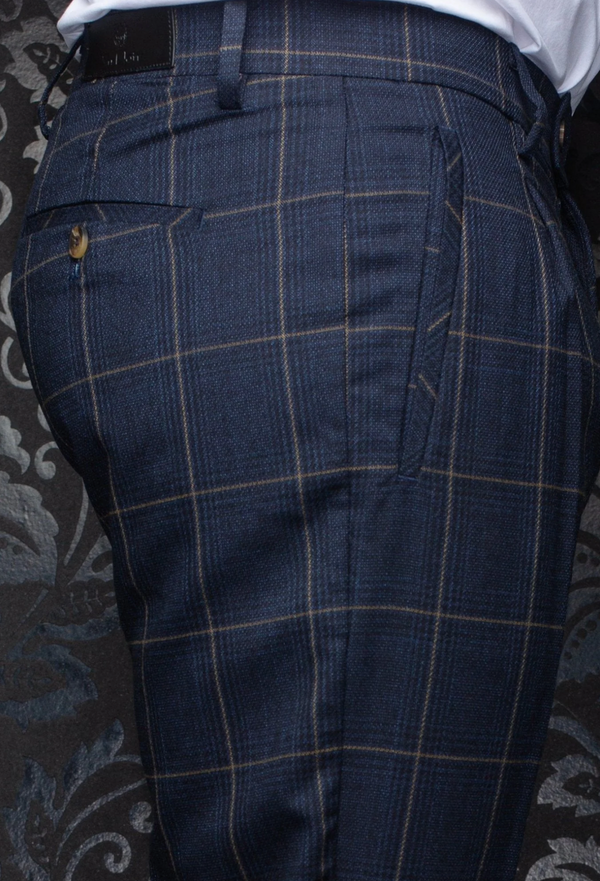 Au Noir Pleated Dress Pant Gerhy | Navy