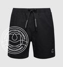 Psycho Bunny Mens Samos Hydrochromic Printed Swim Trunk 6" | Black 2