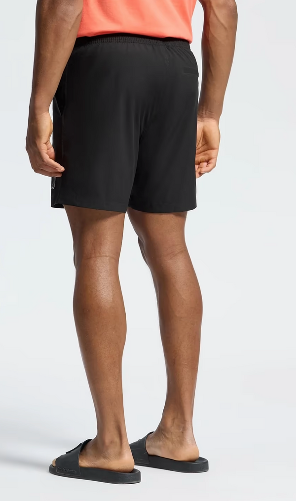 Psycho Bunny Mens Samos Hydrochromic Printed Swim Trunk 6" | Black 2