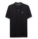 Psycho Bunny Mens Baylor Interlock Polo | Black