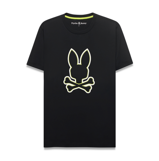 Psycho Bunny Mens Graphic Tee Bruno | Black