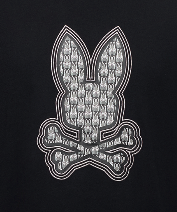 Psycho Bunny Mens Johnny Graphic Tee | Black
