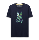 Psycho Mens Drew Graphic Tee | Baritone Blue