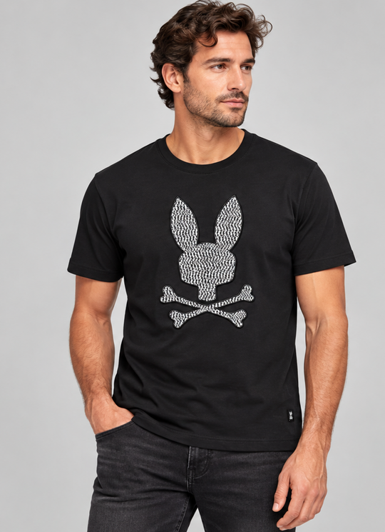 Psycho Bunny Darcy Graphic Tee | Black