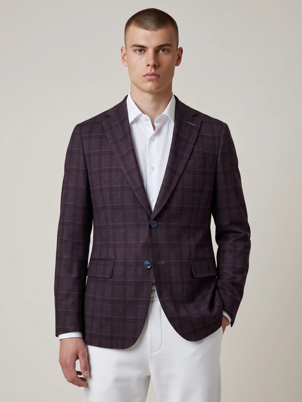 7 Downie St. Blazer Hillsboro Knit Jacket | Purple