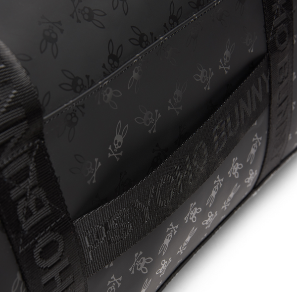 Psycho Bunny All Over Bunny Gym Bag | Black